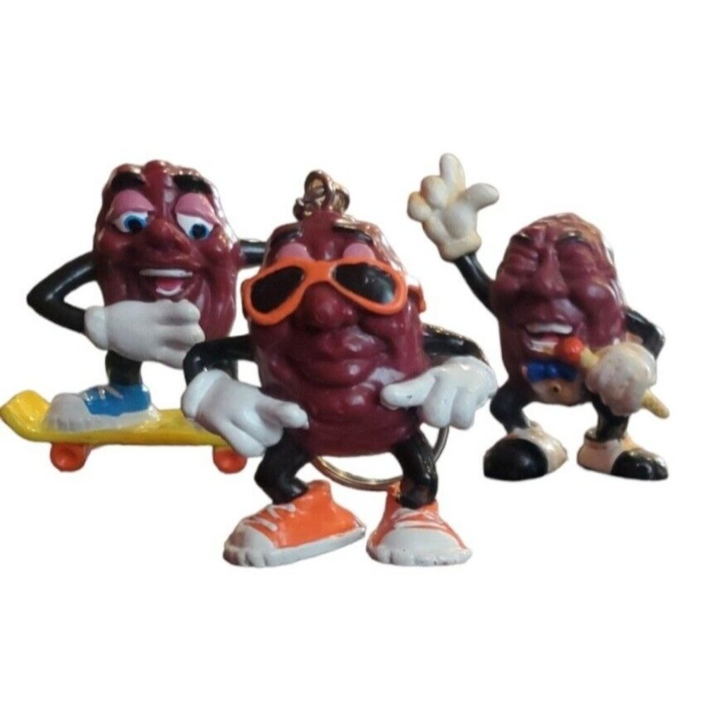 California Raisins 1980s Vintage Lot of 7 Toy Figures - Picture 7 of 7